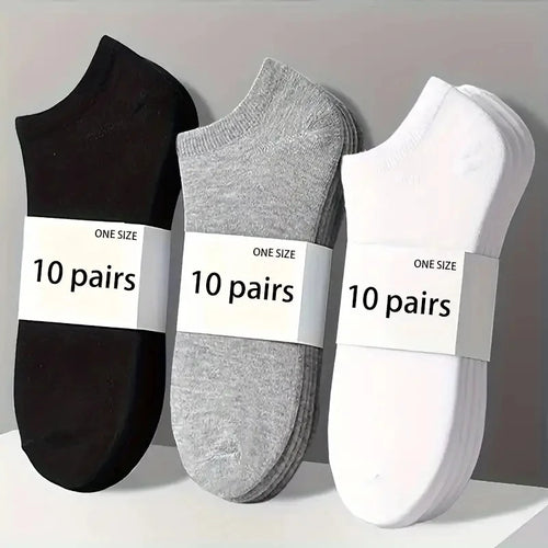 Unisex Ankle Socks (5/10 Pack) – Breathable Lightweight Sports & Daily Wear