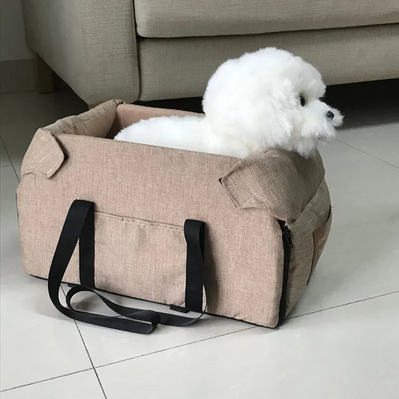 Portable Dog Car Seat Bed & Travel Carrier
