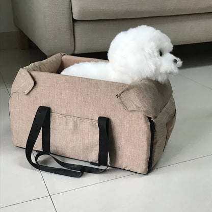Portable Dog Car Seat Bed & Travel Carrier
