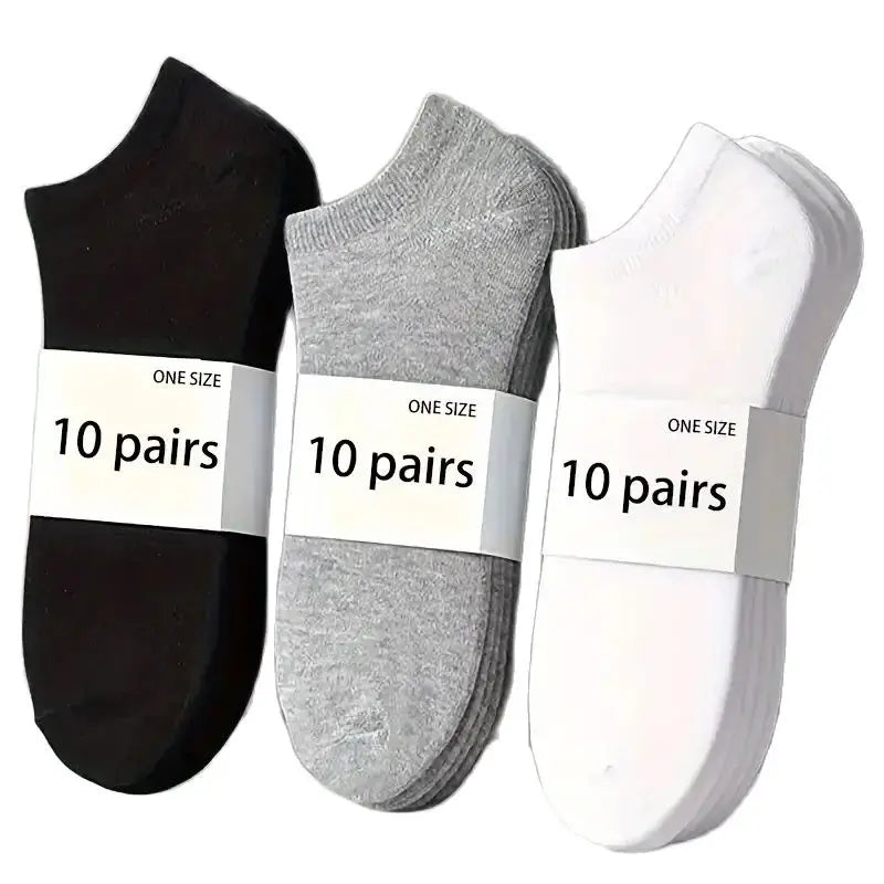 Unisex Ankle Socks (5/10 Pack) – Breathable Lightweight Sports & Daily Wear