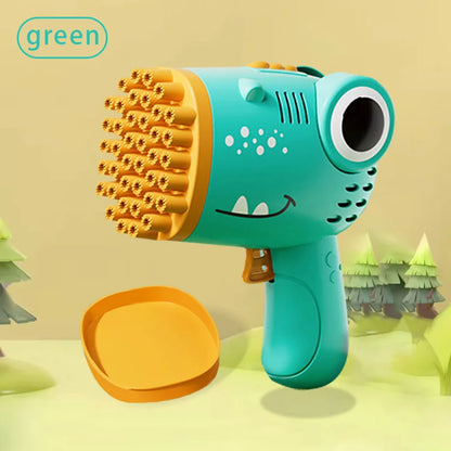 40-Hole Electric Dinosaur Bubble Gun Toy