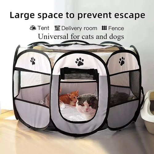 Portable Foldable Pet Tent for Dogs & Cats