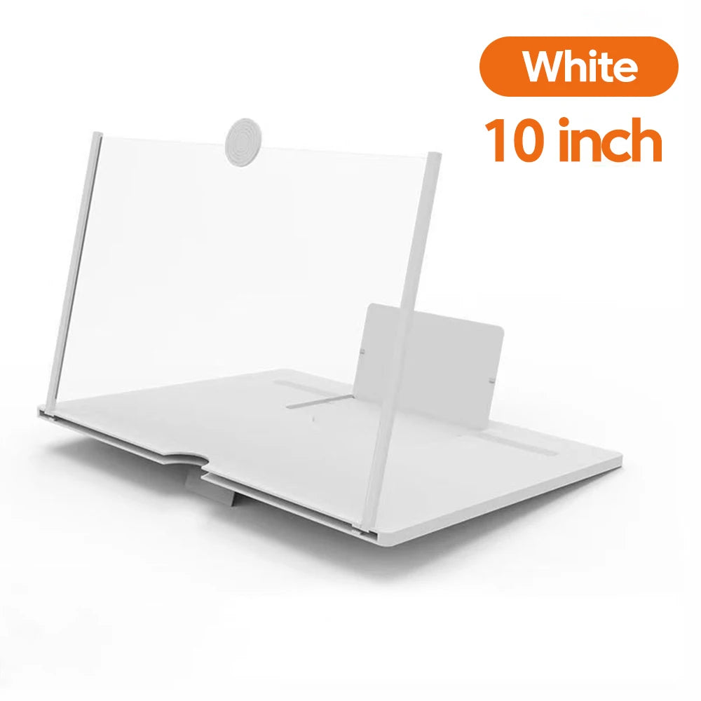 10/12” HD Phone Screen Magnifier – Portable Video Amplifier Stand