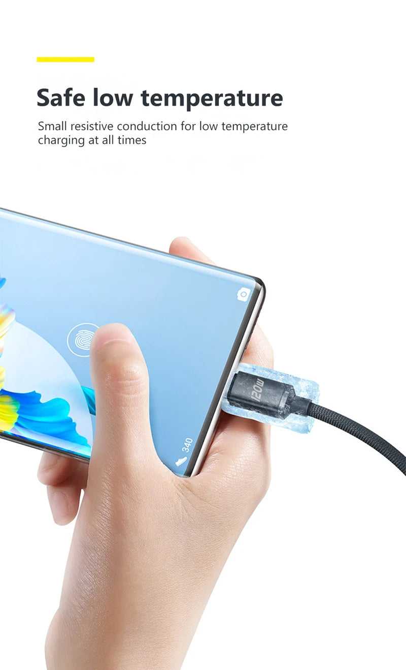 120W PD USB-C Fast Charging Cable
