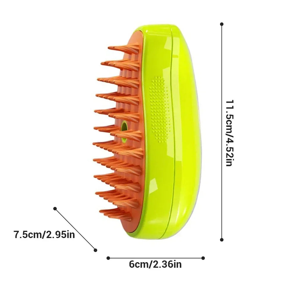 Pet Steam Brush – Electric Grooming & Massage Tool