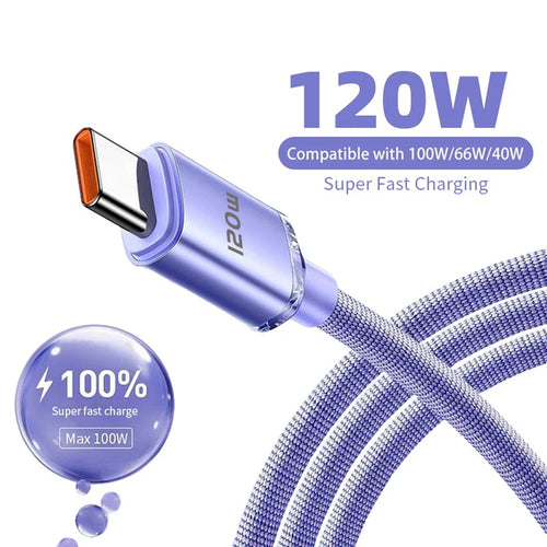 120W PD USB-C Fast Charging Cable