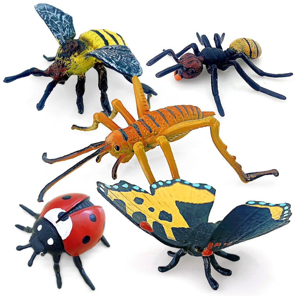 Miniature Insect & Animal Figures Set