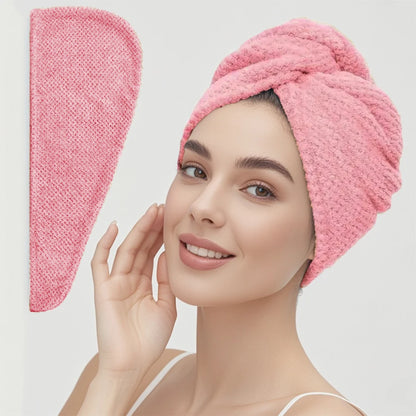 Solid Hair Towel Wrap for Women
