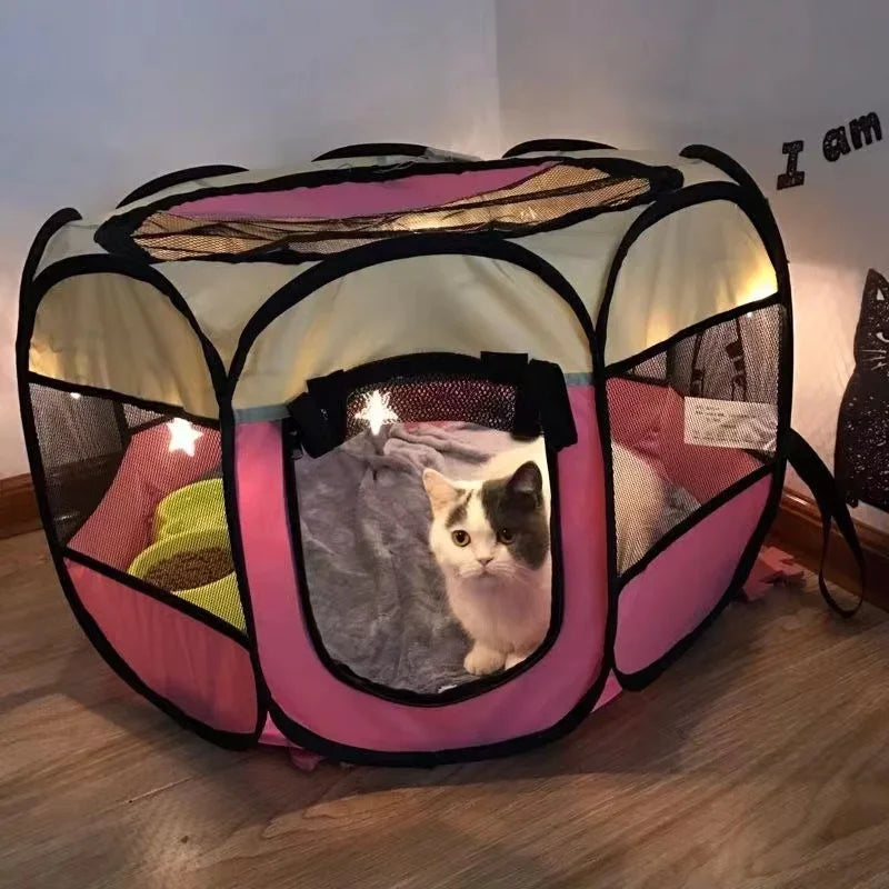 Portable Foldable Pet Tent for Dogs & Cats