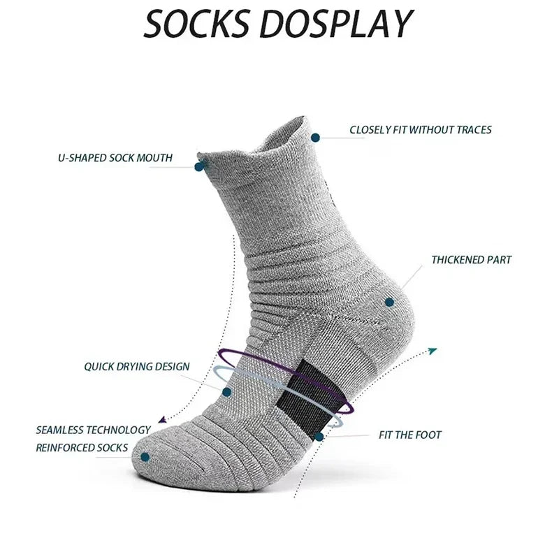 Breathable Anti-Slip Football Socks for Men