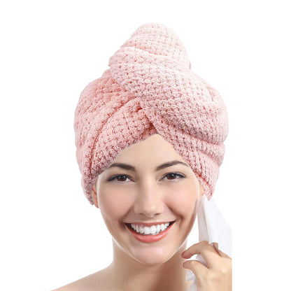 Solid Hair Towel Wrap for Women