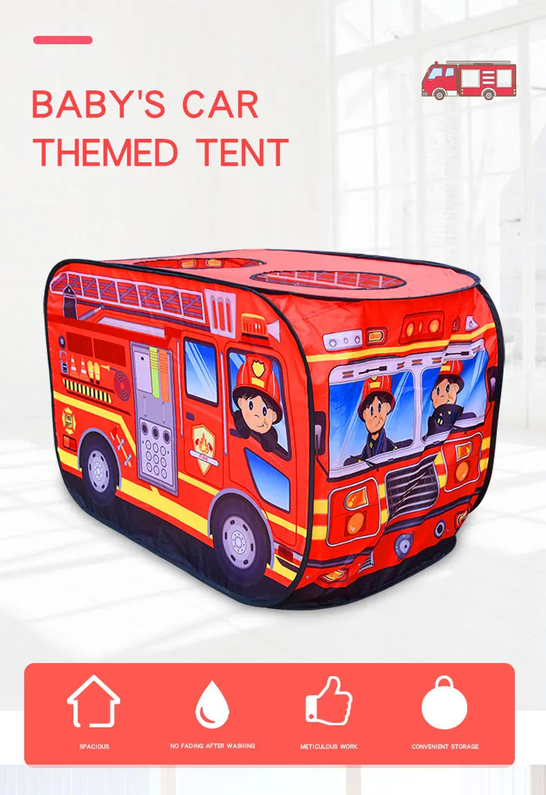 Fire Truck Play Tent for Kids