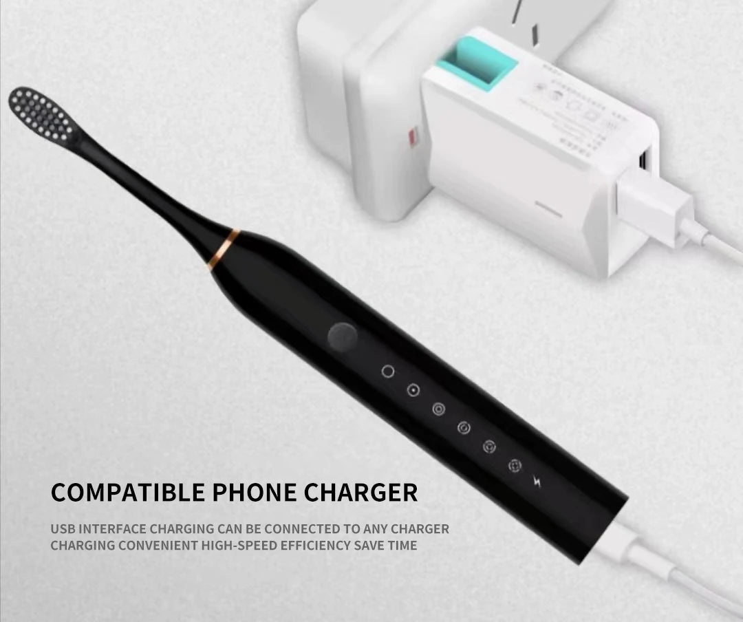 IPX7 Waterproof Sonic Electric Toothbrush
