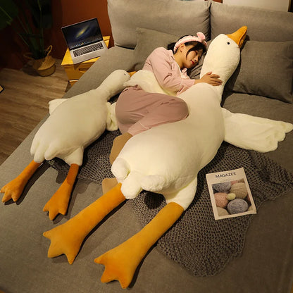 Giant Goose Plush Pillow – Soft Stuffed Animal Toy