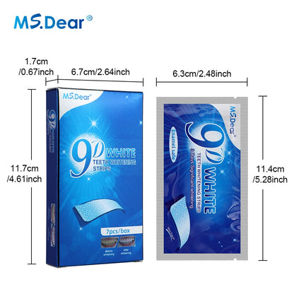 9D Teeth Whitening Strips – Advanced Gel Bleaching & Oral Care