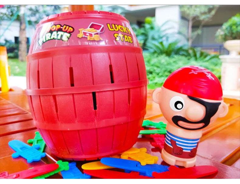 Pirate Barrel Pop-Up Game Toy for Kids