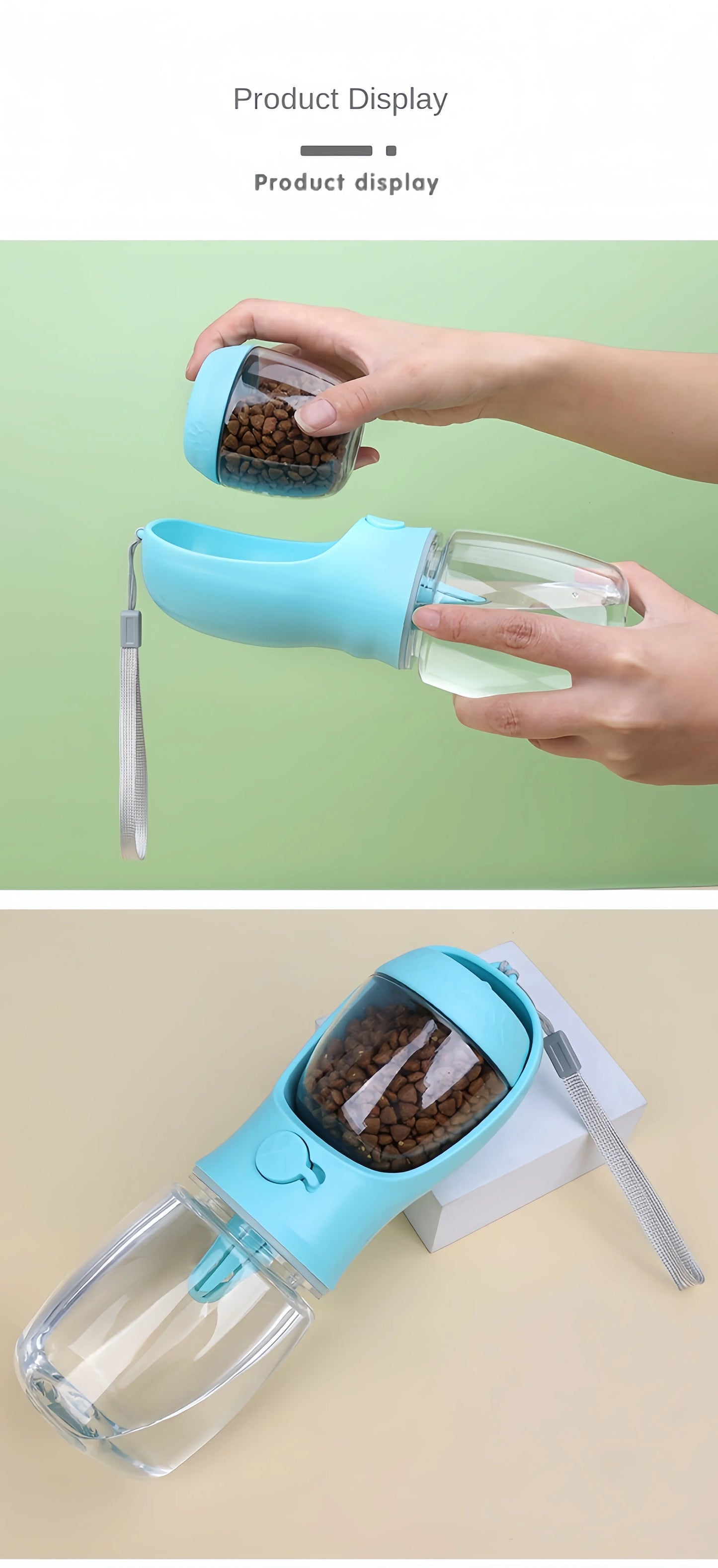 Portable Pet Water Bottle – Food Grade Dog & Cat Travel Dispenser