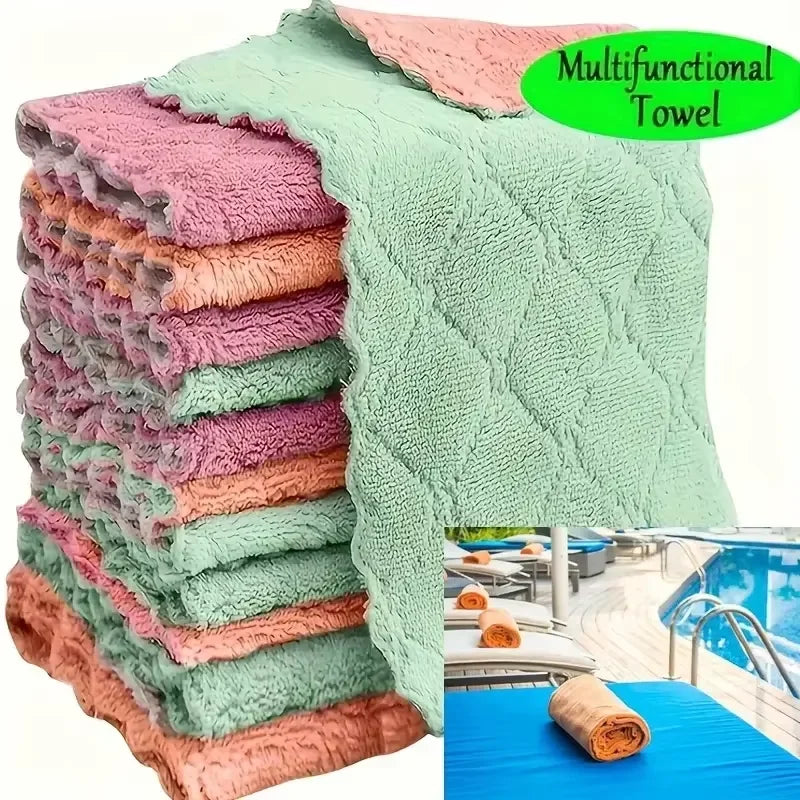 Kitchen Towel Set – Ultra-Fine, Soft, Absorbent Cleaning Cloths