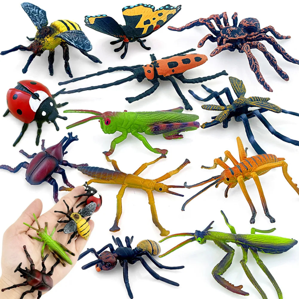 Miniature Insect & Animal Figures Set