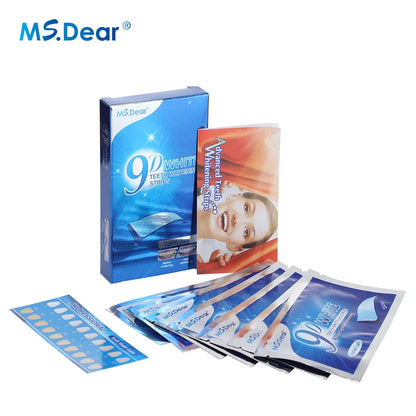 9D Teeth Whitening Strips – Advanced Gel Bleaching & Oral Care