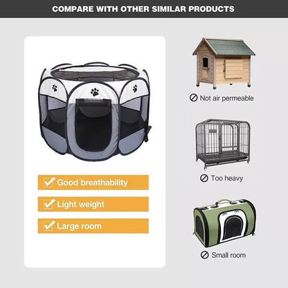 Portable Foldable Pet Tent for Dogs & Cats