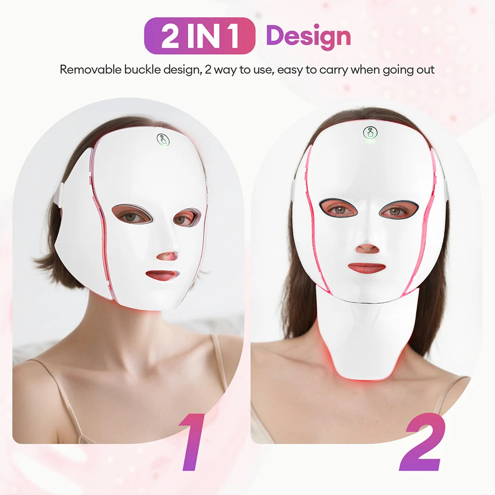 Rechargeable LED Facial & Neck Mask