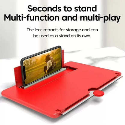 10/12” HD Phone Screen Magnifier – Portable Video Amplifier Stand