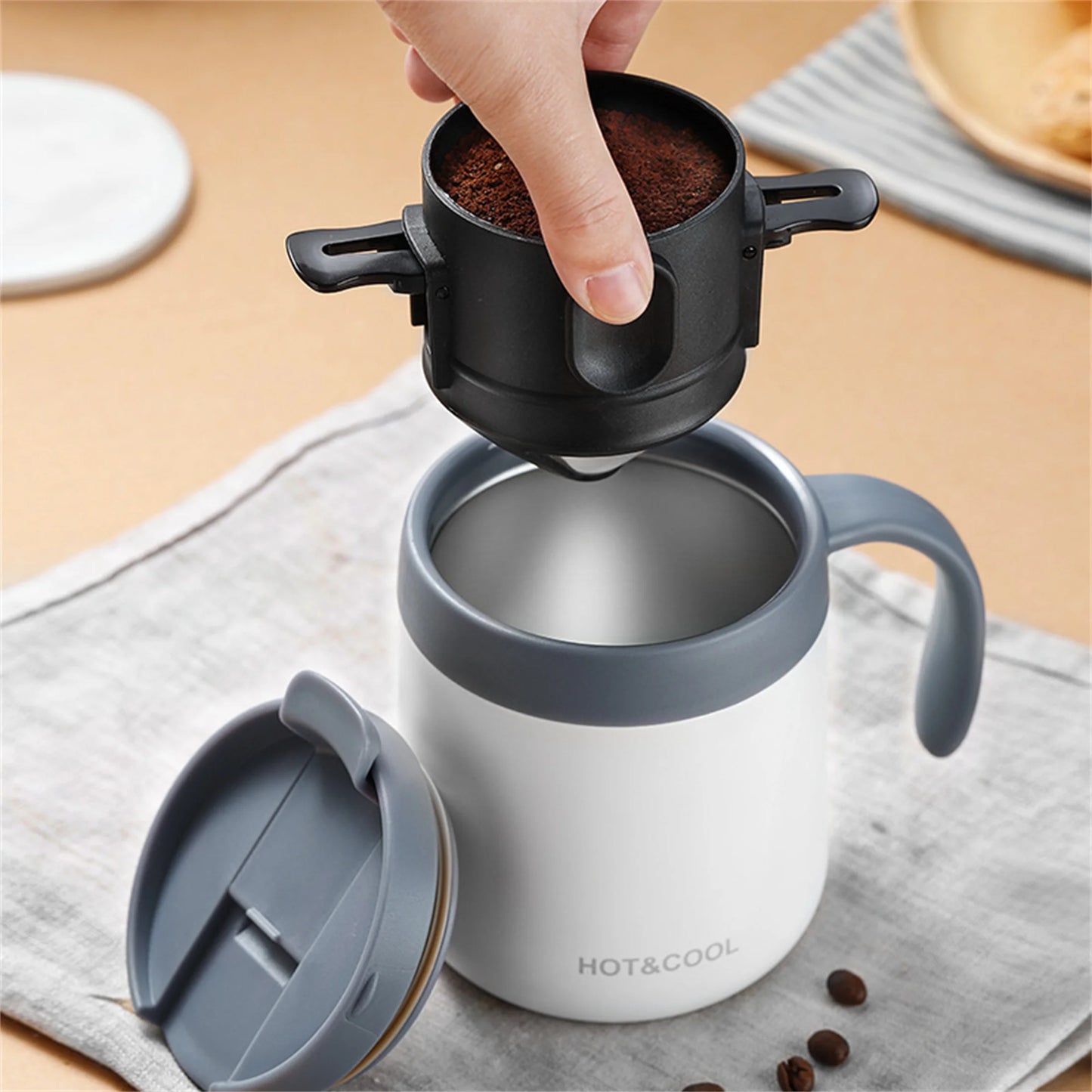 Travel-Friendly Pour-Over Coffee Maker Set