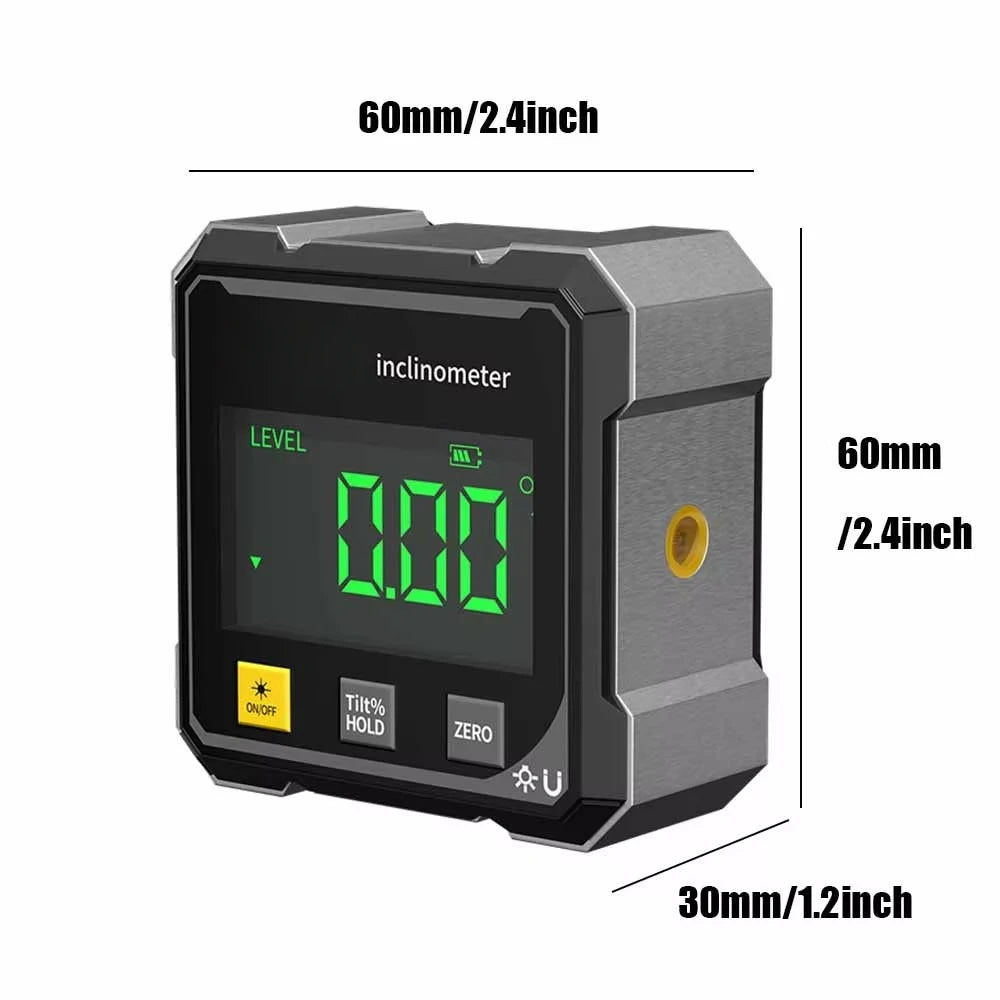 Digital Angle Gauge with Laser – Magnetic Inclinometer