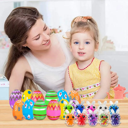 12pcs Prefilled Easter Eggs with Squishy Toy Set