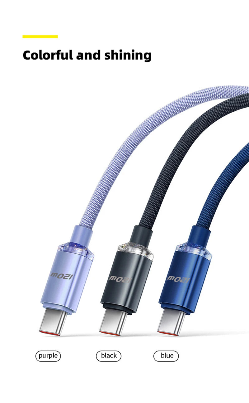 120W PD USB-C Fast Charging Cable