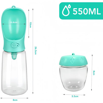 Portable Pet Water Bottle – Food Grade Dog & Cat Travel Dispenser