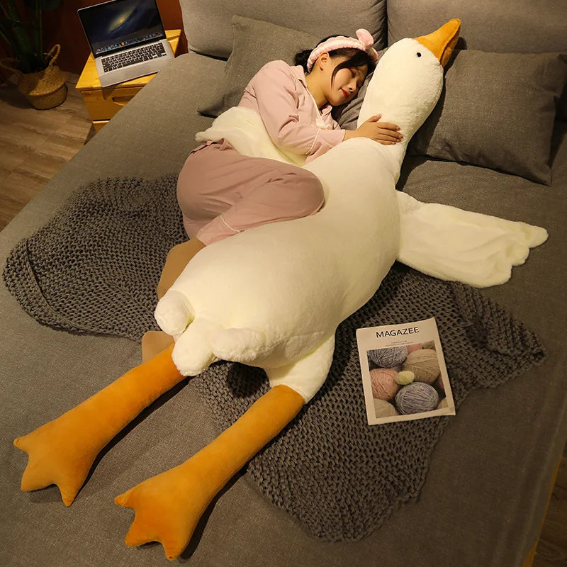 Giant Goose Plush Pillow – Soft Stuffed Animal Toy
