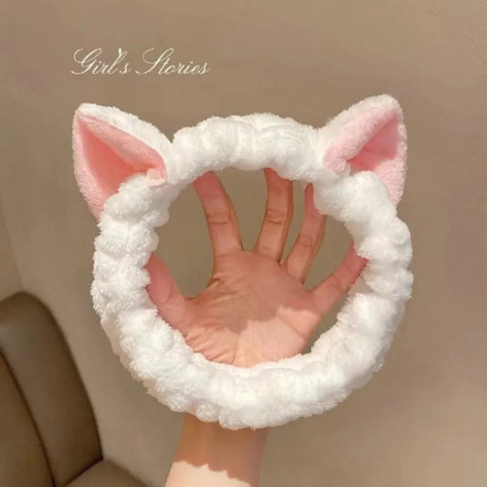 Soft Cat Ear Makeup Headband for Girls
