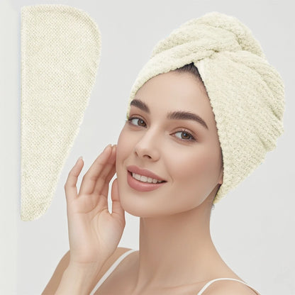 Solid Hair Towel Wrap for Women