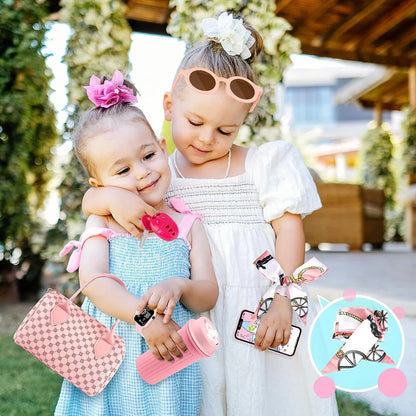 Girls Pretend Play Purse with Makeup & Accessories