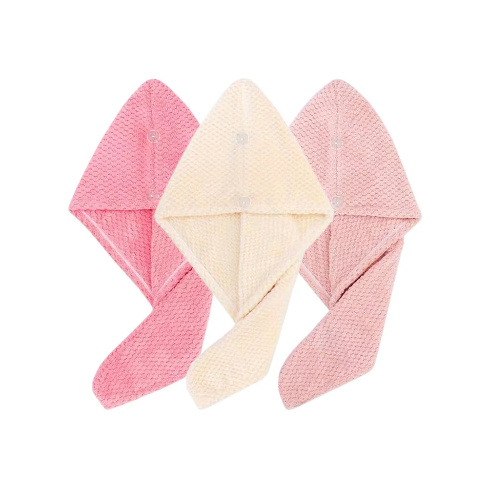 Solid Hair Towel Wrap for Women