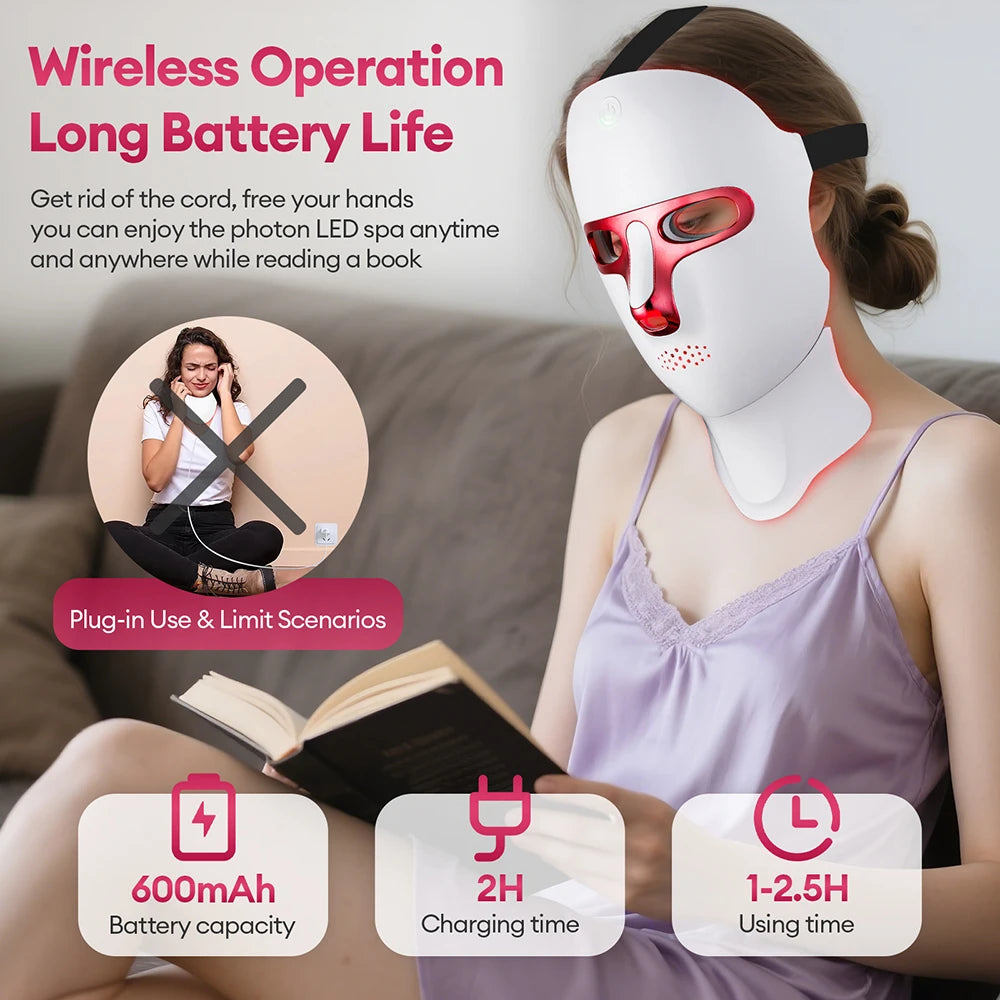Rechargeable LED Facial & Neck Mask