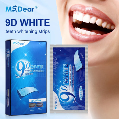 9D Teeth Whitening Strips – Advanced Gel Bleaching & Oral Care