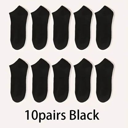 Unisex Ankle Socks (5/10 Pack) – Breathable Lightweight Sports & Daily Wear