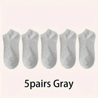 Unisex Ankle Socks (5/10 Pack) – Breathable Lightweight Sports & Daily Wear