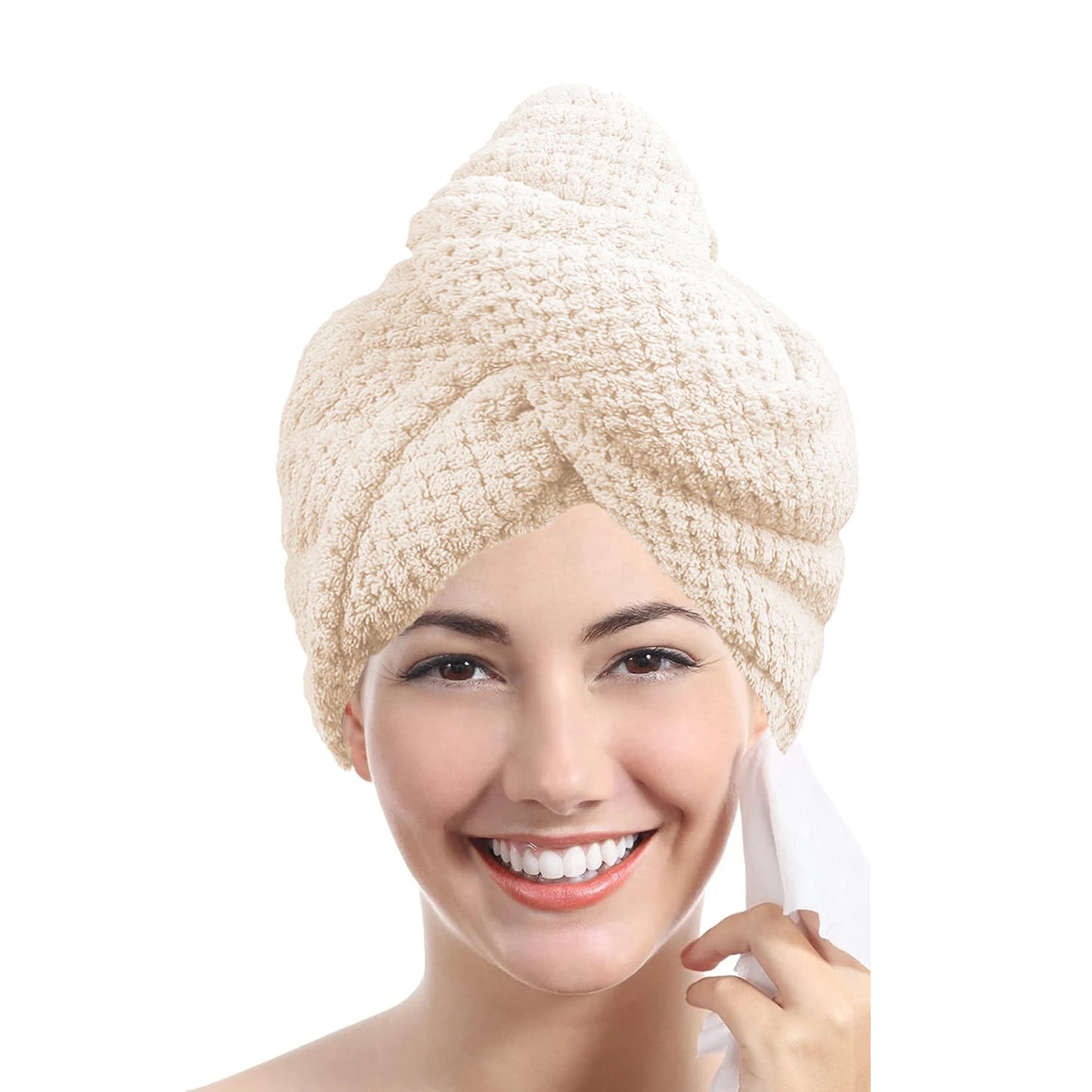 Solid Hair Towel Wrap for Women