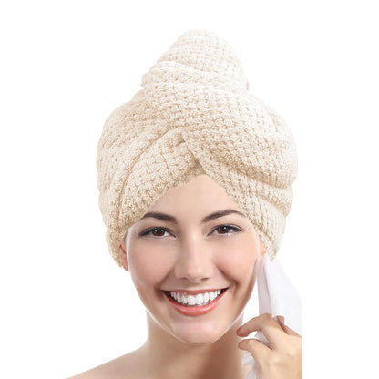 Solid Hair Towel Wrap for Women
