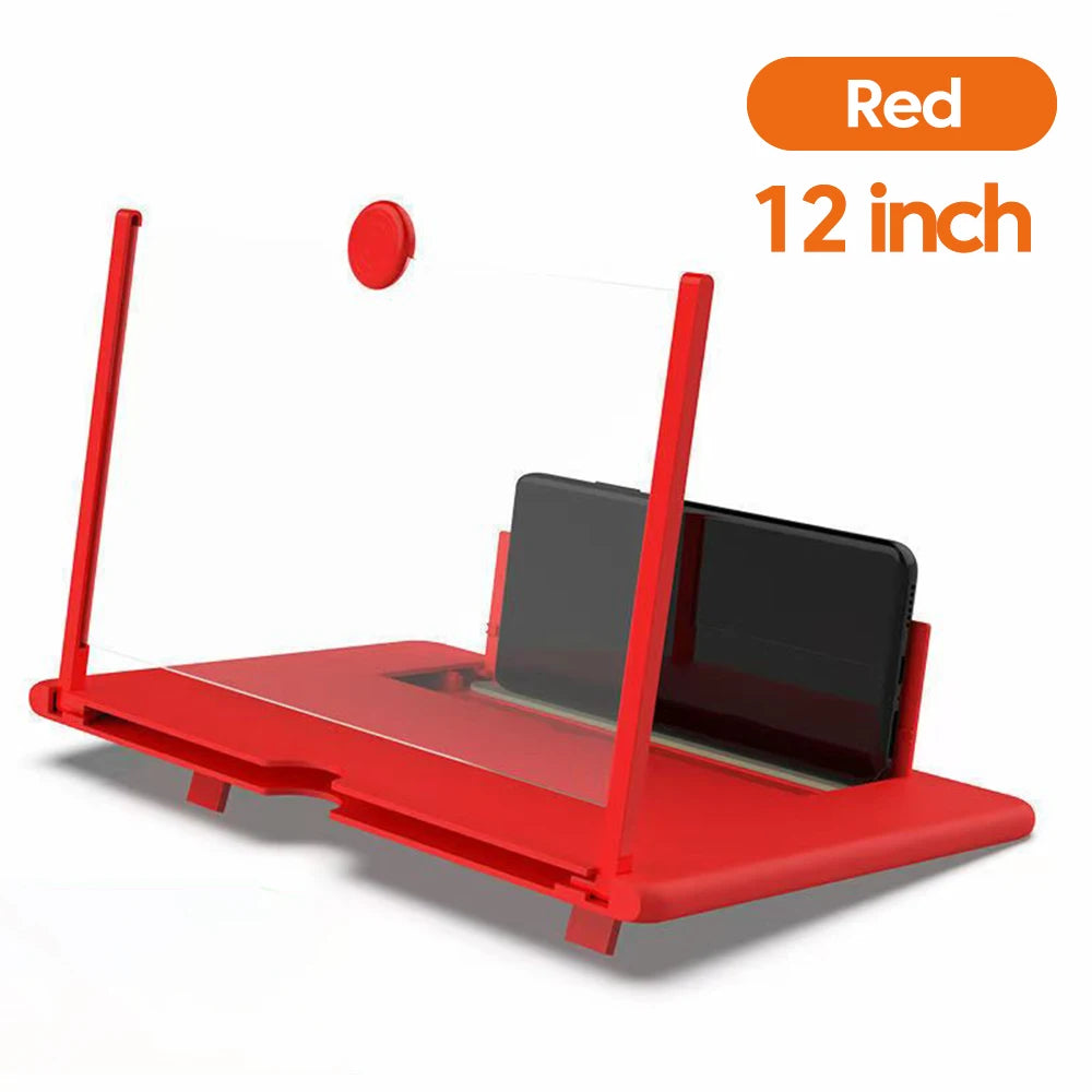 10/12” HD Phone Screen Magnifier – Portable Video Amplifier Stand