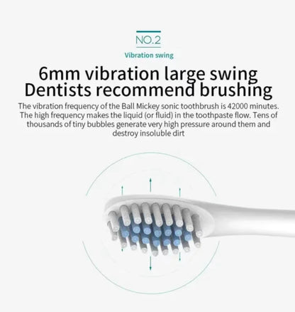 IPX7 Waterproof Sonic Electric Toothbrush
