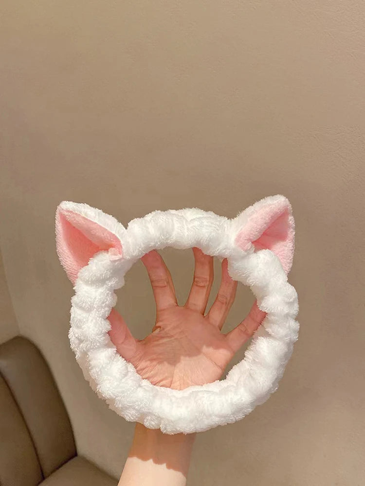 Soft Cat Ear Makeup Headband for Girls