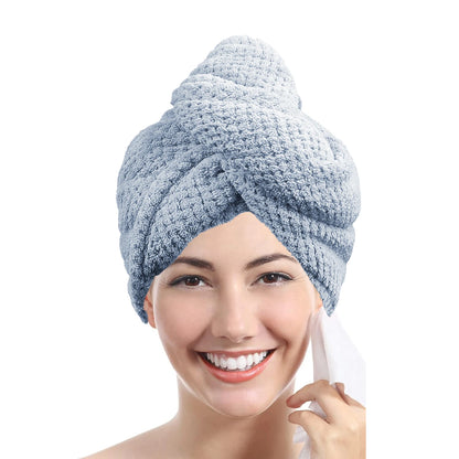 Solid Hair Towel Wrap for Women