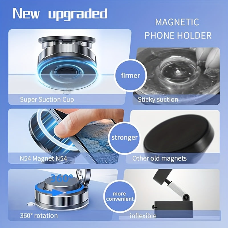 360° Adjustable Magnetic Phone Holder – Foldable Mount
