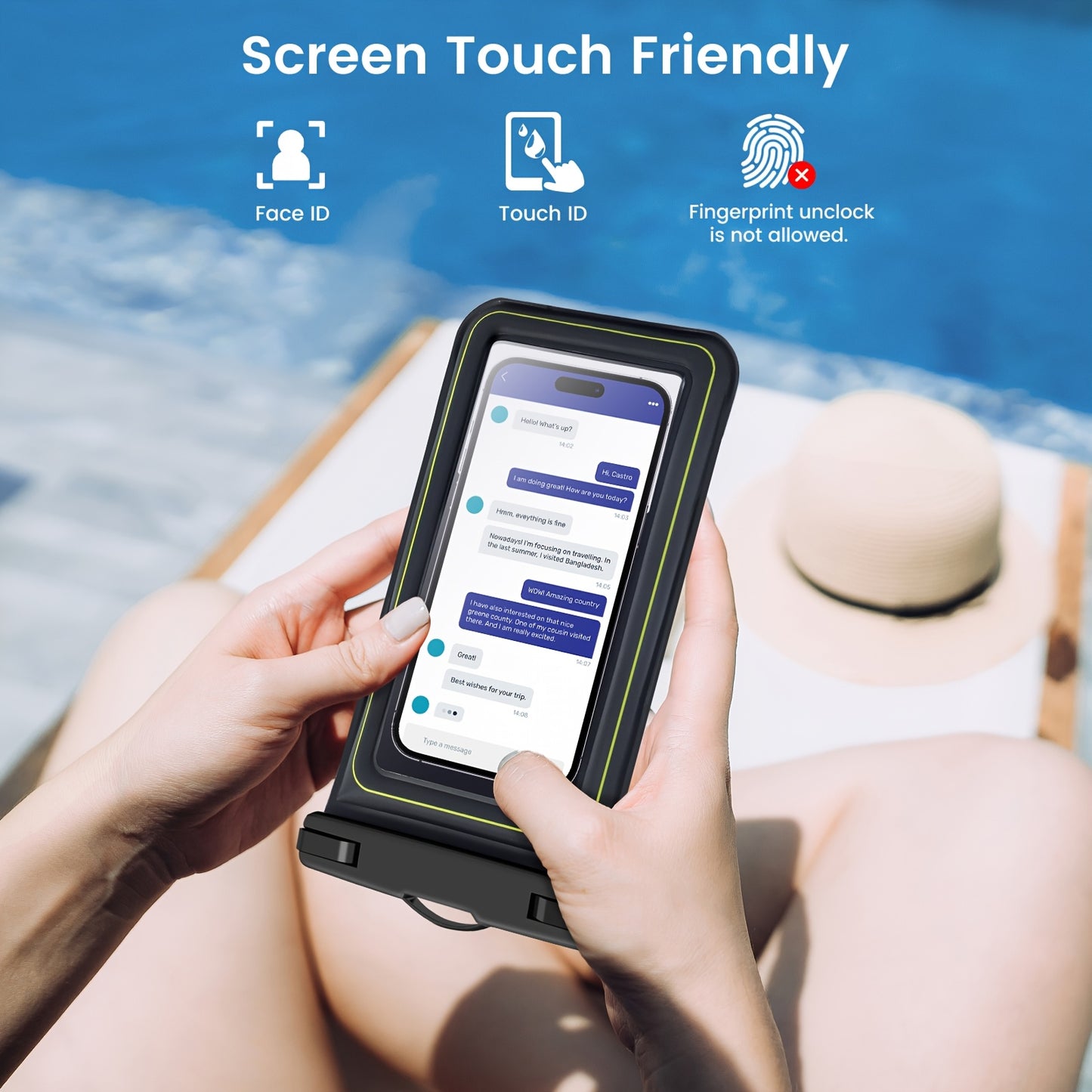 Waterproof Floating Phone Case – IPX8 Pouch with Lanyard
