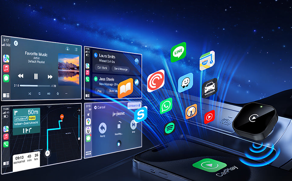 Wireless CarPlay & Android Auto Adapter – Plug & Play